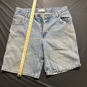 Vintage Emergency Exit Denim Carpenter Shorts 34 Light Wash Baggy Skater 90s